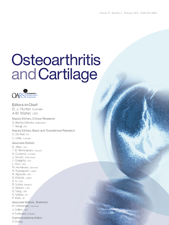 Go to journal home page - Osteoarthritis and Cartilage